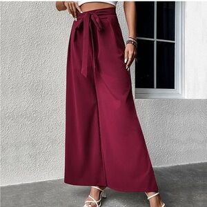 NWT NYCC New York wide leg satin woman’s business party wine pants size xL